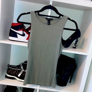 FOREVER21 basic tank top, olive green